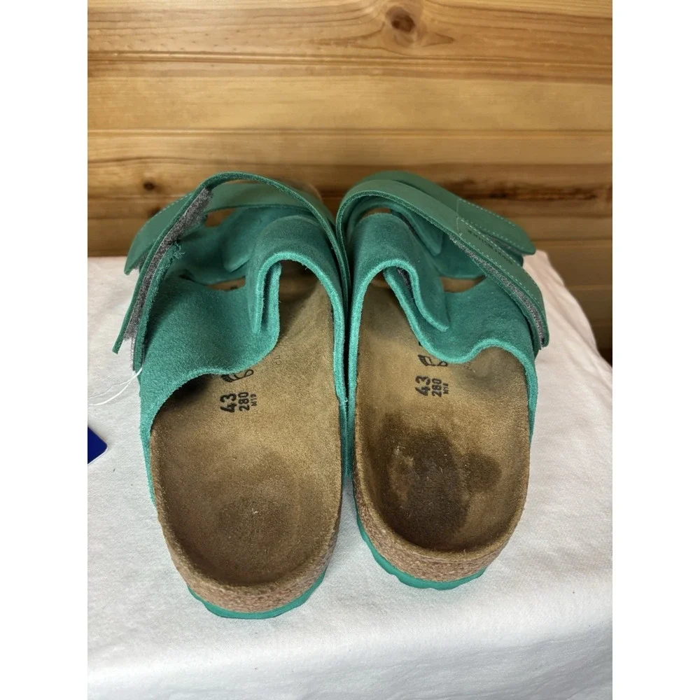 Birkenstock Uji Nubuck Suede Leather Sandal Green EU 43 US 10 (Mens) NWT $150